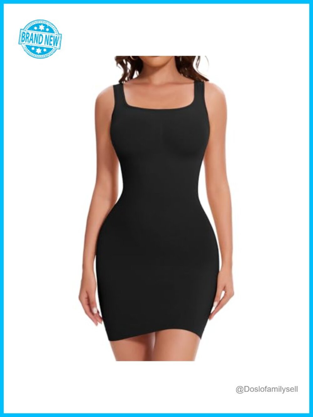 Seamless Full Slip Shapewear Dress Tummy Control Body Shaper